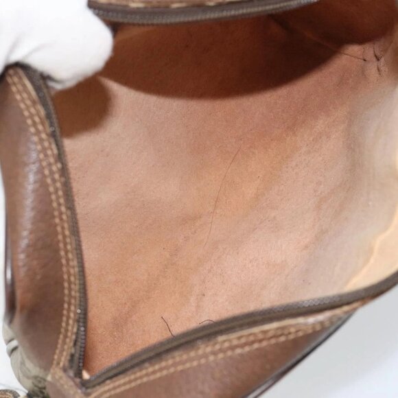 GUCCI GG Supreme Web Sherry Line Bag PVC Beige Red 56 02 087 Auth 151921 - Picture 10 of 16